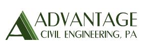 Advantage Civil Engineering, PA Logo on White Background