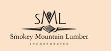 Smokey Mountain Lumber Logo on Light Brown Background